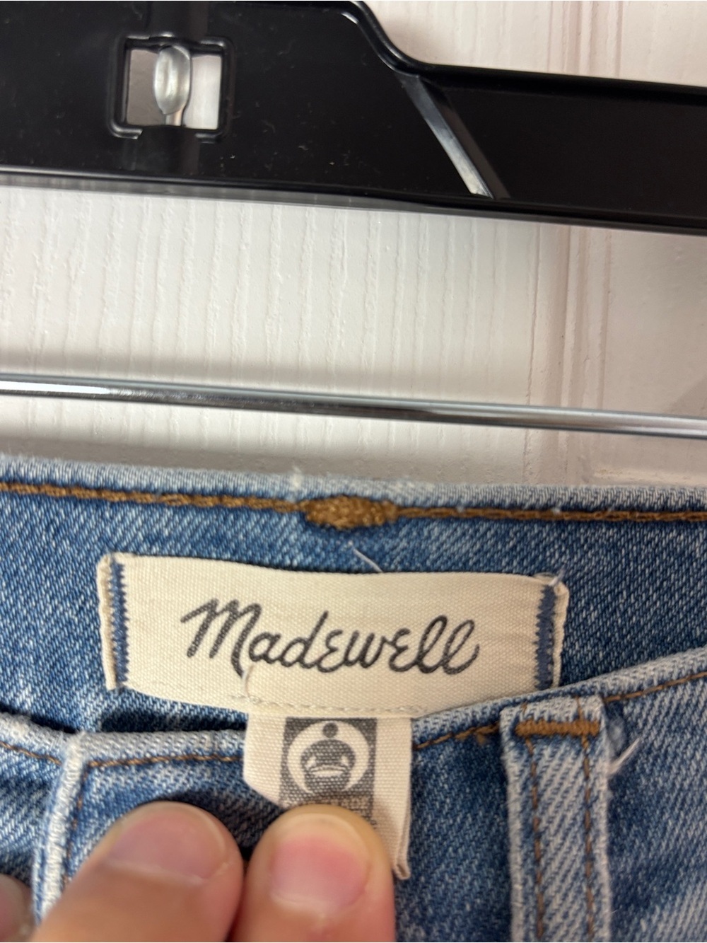 Madewell High Rise Skinny Jeans Medium Wash Distressed Woman's 25T - Picture 10 of 10